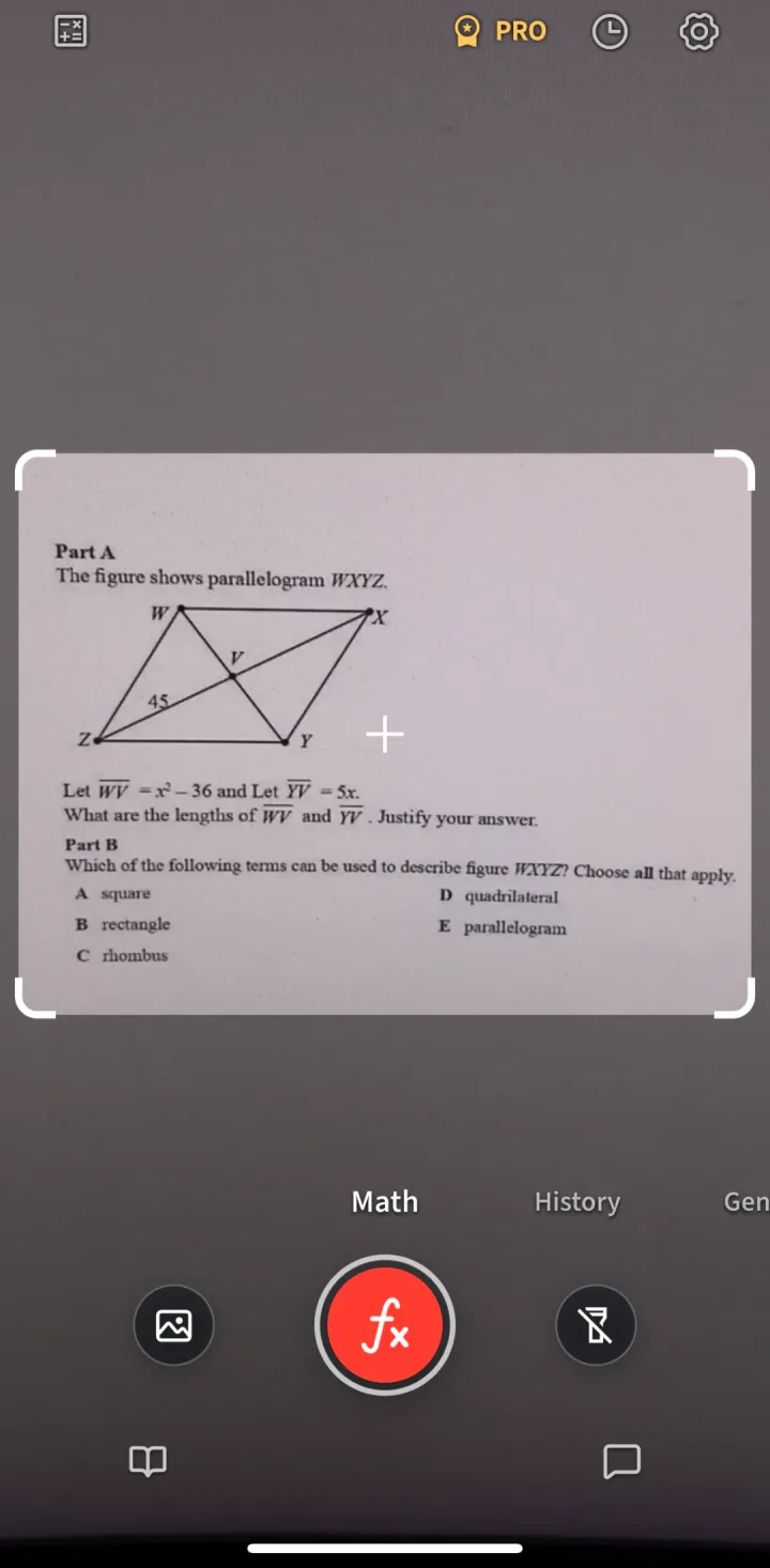 Camera framing a geometry question