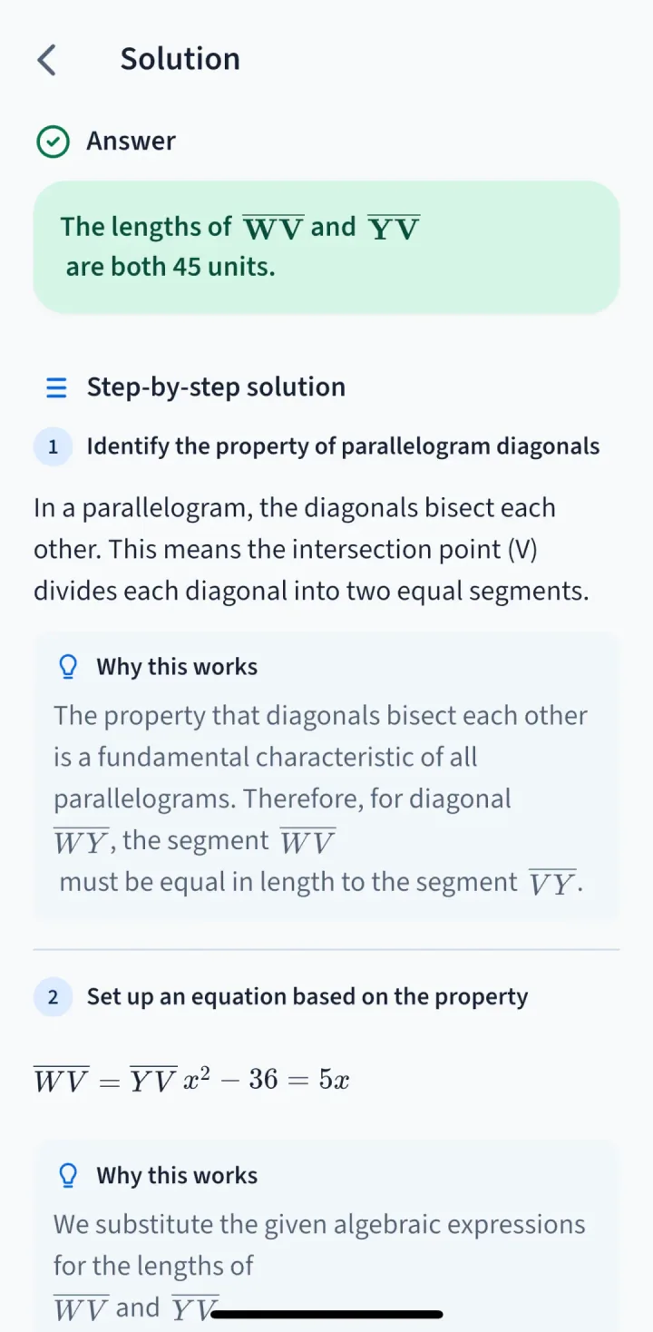 Step-by-step homework solution